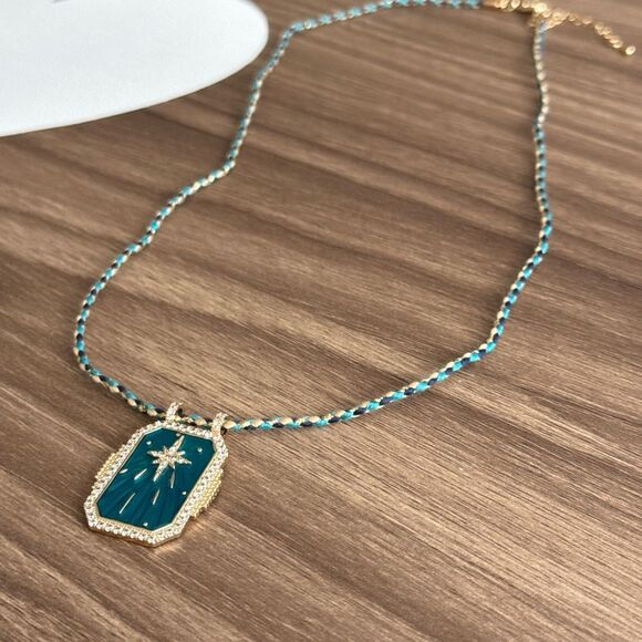 Boho star Necklace Q126 - Picture 4 of 7